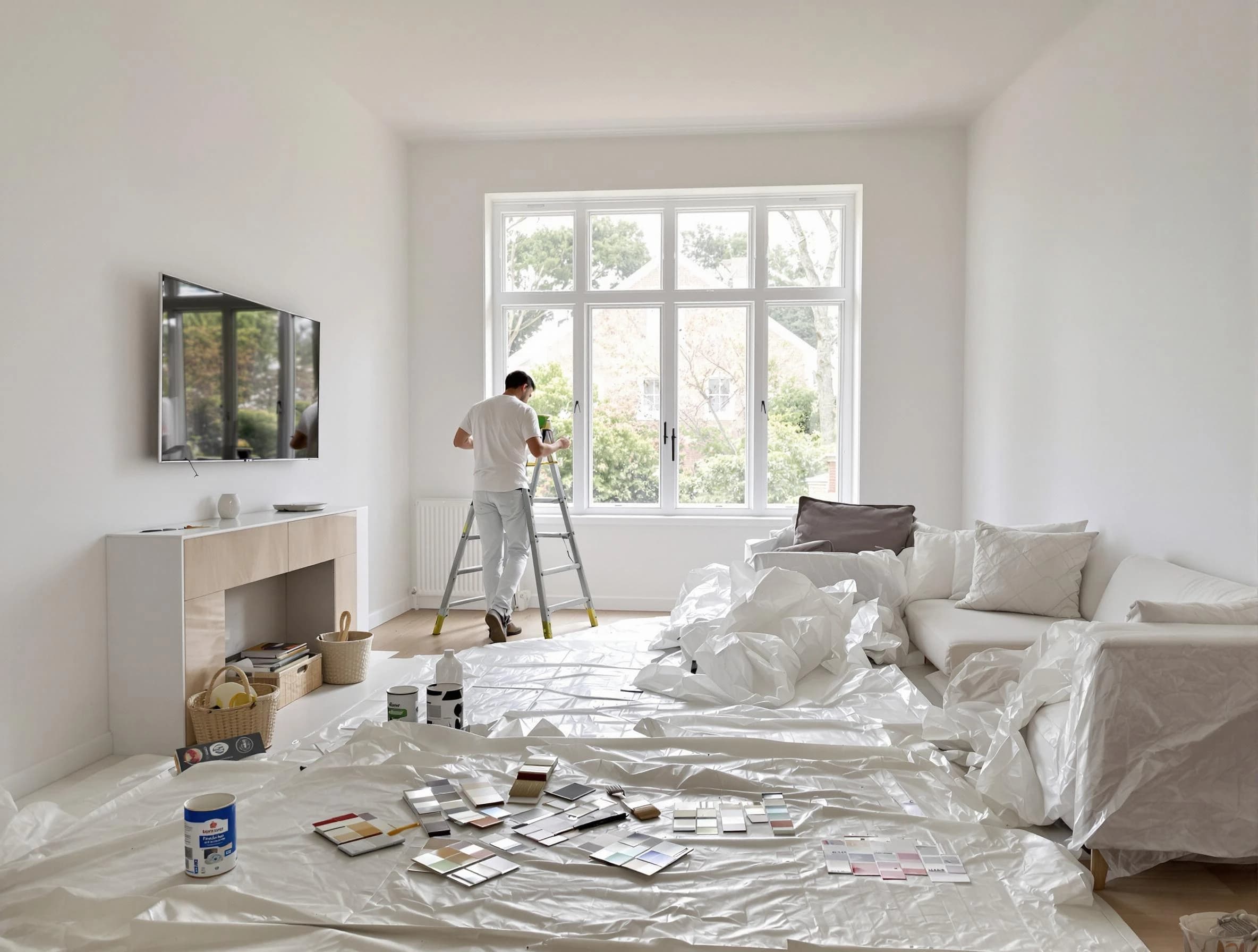 Avon Lake House Painters professional applying interior paint in Avon Lake, OH
